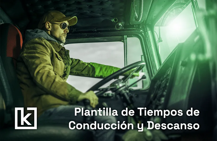 Plantilla de tiempos de conducción y descanso