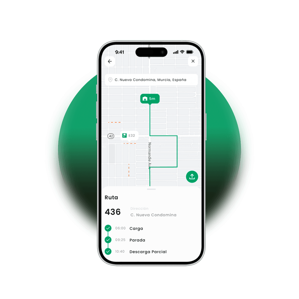Control de viajes en tiempo real para empresas de transporte