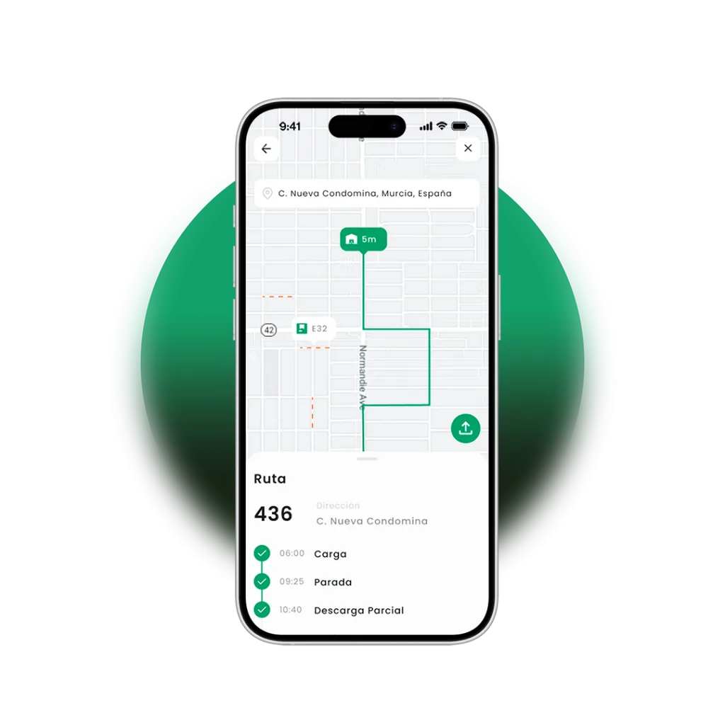 Control de viajes en tiempo real para empresas de transporte