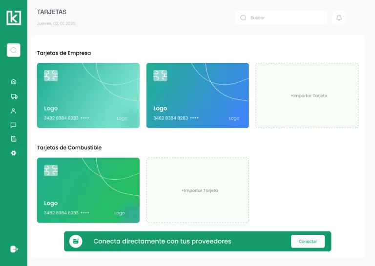 Gestión de Tarjetas
