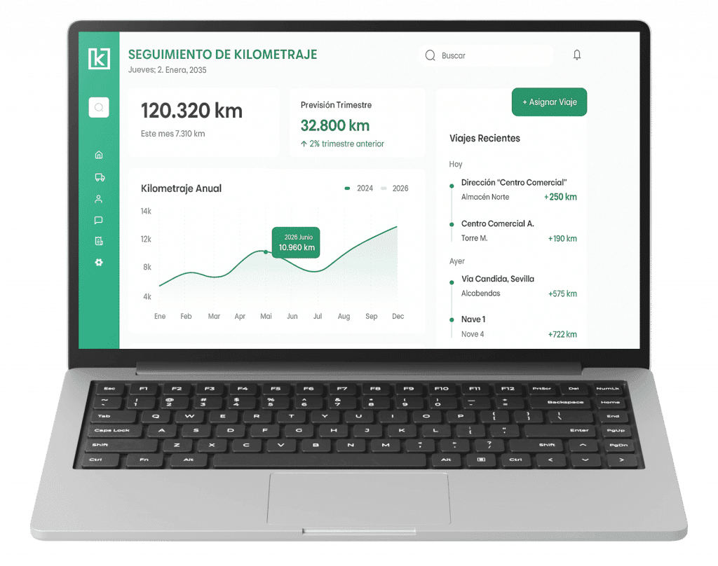 software de seguimiento de kilometraje