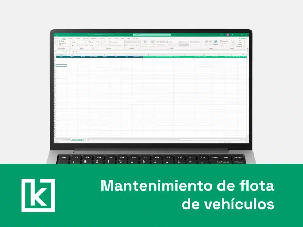 Plantilla mantenimiento de flota de vehículos