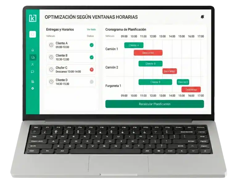 Gestión de tiempos de conducción