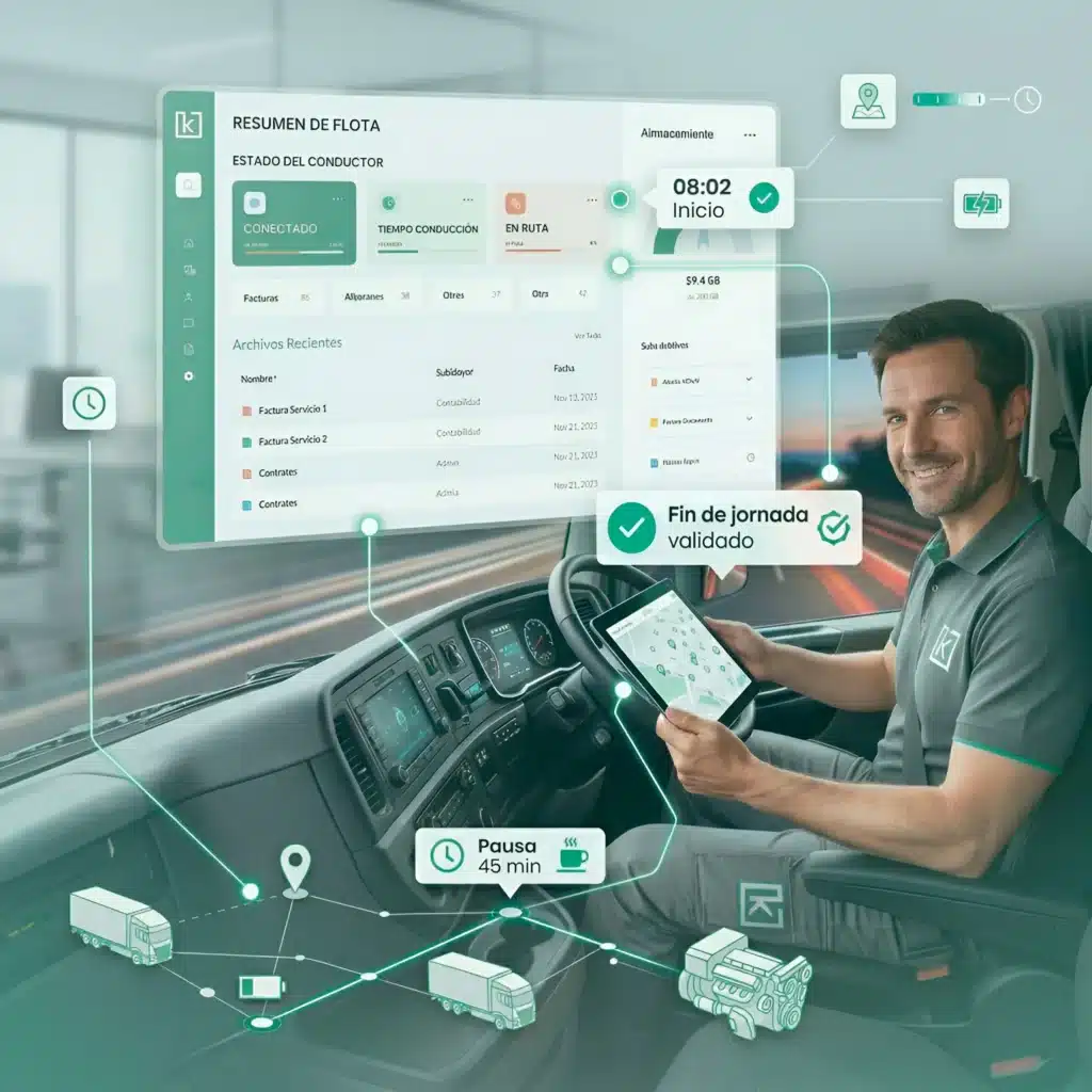 Programa de control laboral para transporte