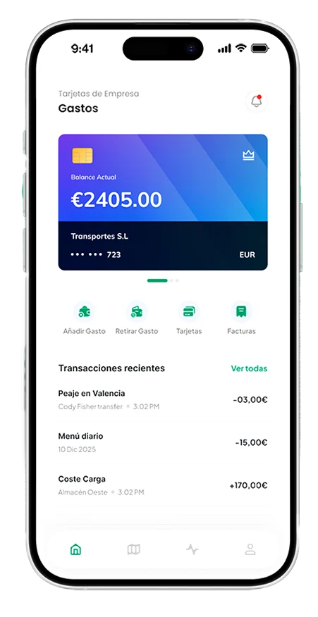 Control de gastos en transporte