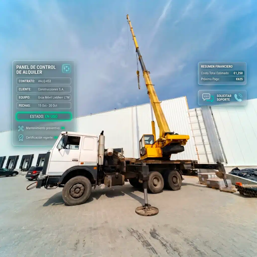 Software para alquiler de maquinaria